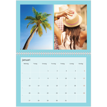 Fotokalender A3 Klassisk — Skarpa färger