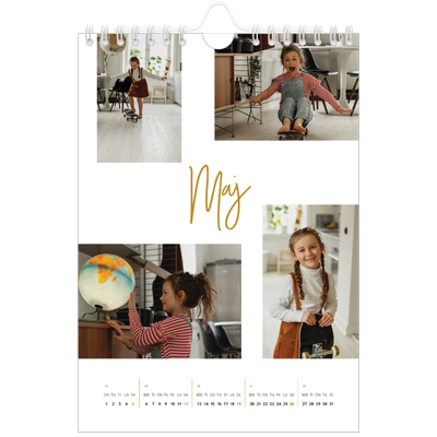 Fotokalender A5 Enkel — Guldstift [omslag]