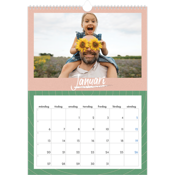 Fotokalender A3 Enkel — Färg och mönster