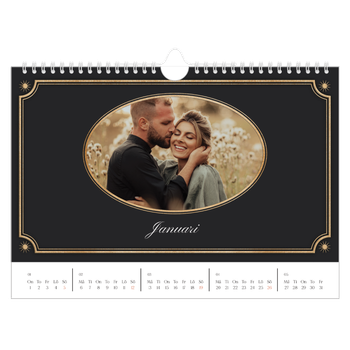 Fotokalender A4 Enkel — Klassisk vintage