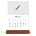 Skrivbordskalender med träställ - Stående — Designa din egna fotoprodukt [Februari]