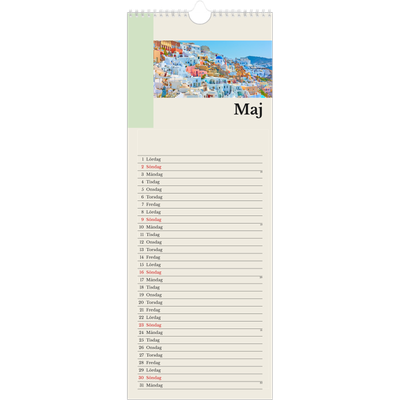 Fotokalender Smal  — Världens sevärdheter [Maj]