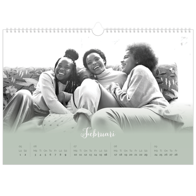 Fotokalender A3 Enkel — Grön dimma [Februari]