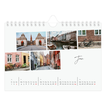 Fotokalender A5 Enkel — Stadssemester (vit)