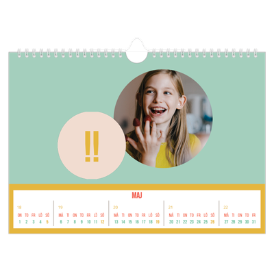 Fotokalender A4 Enkel — Ljust och vackert [omslag]