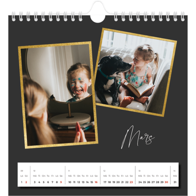 Årskalender kvadratisk — Goda minnen [Mars]