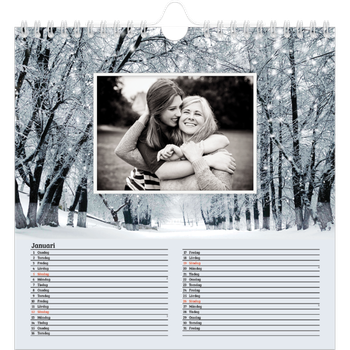 Fotokalender Kvadratisk — Fyra säsonger