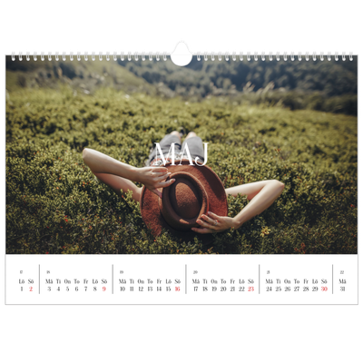 Fotokalender A3 Enkel — Oändlig flykt [Maj]