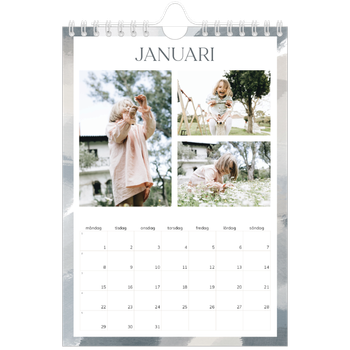 Fotokalender A5 Enkel — Borsteffekt