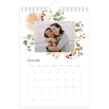 Fotokalender A5 Enkel — Bohemisk stil