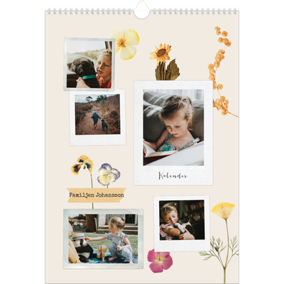 A3 Årskalender — Retro scrapbooking [omslag]