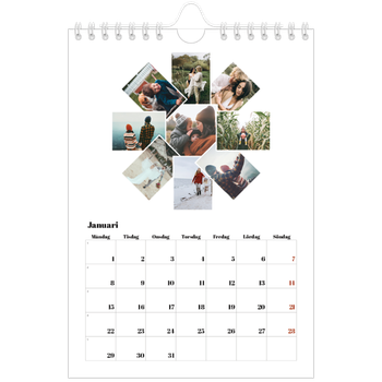 Fotokalender A5 Enkel — Collage shapes