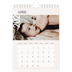 Fotokalender A5 Enkel — Överlappande text [April]