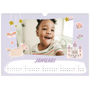 Fotokalender A3 Enkel — Magisk regnbåge
