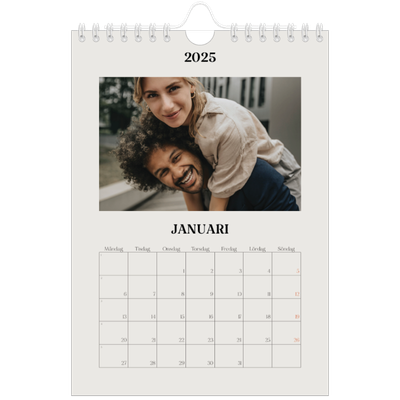 Fotokalender A5 Enkel — Simpel och modernt [Januari]