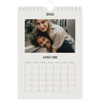 Fotokalender A5 Enkel — Simpel och modernt