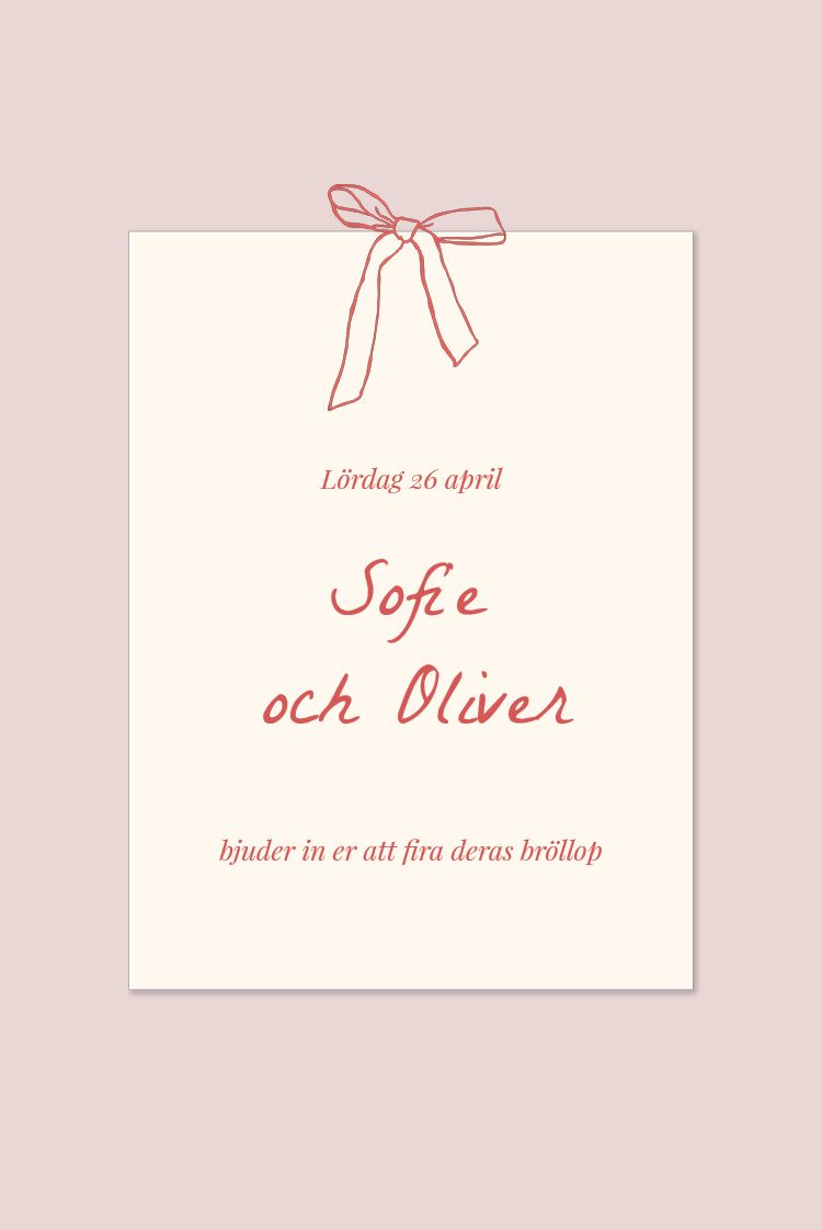 Inbjudningar — Rodnad och rosetter