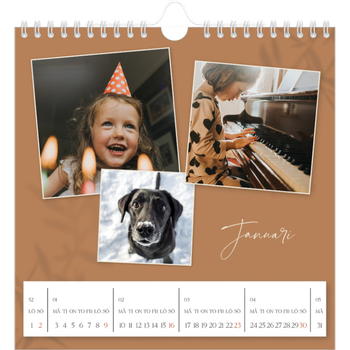 Fotokalender Kvadratisk — Jordnära