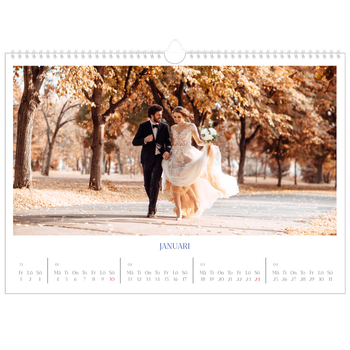Fotokalender A3 Enkel — Koboltklassiker