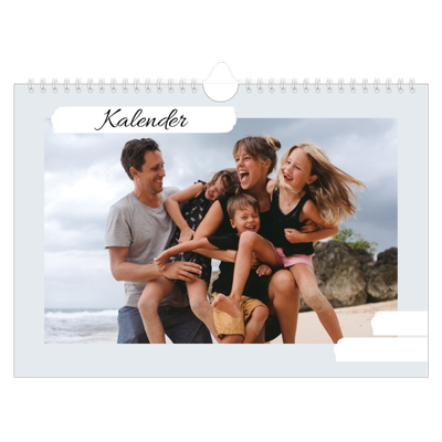 Fotokalender A4 Enkel — Pastell färger [omslag]