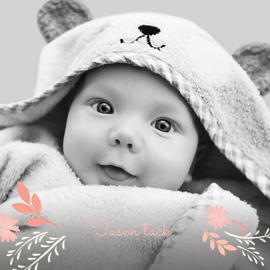 Tack — Blomsterbaby