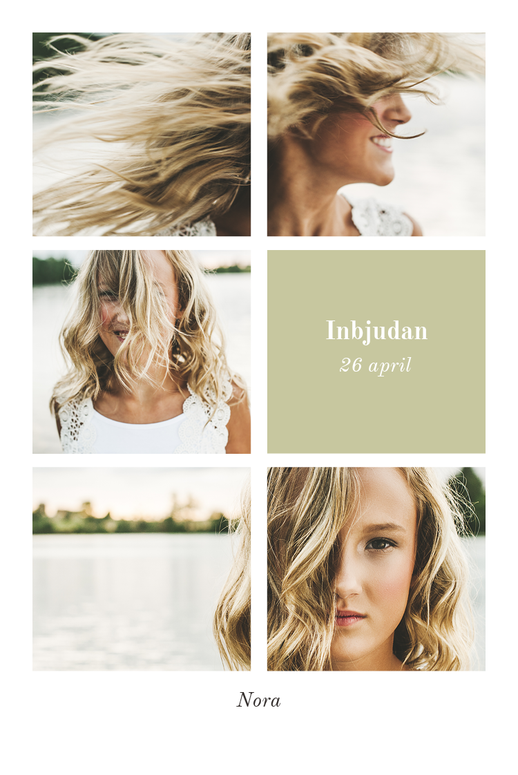 Inbjudningar — Rutnät kollage