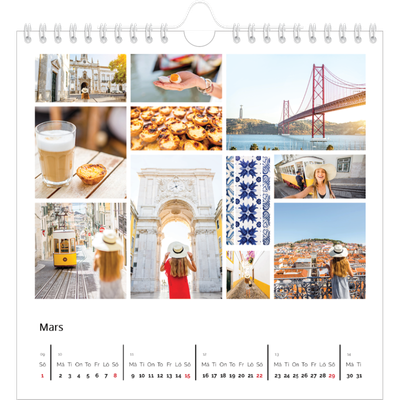 Årskalender kvadratisk — Bildgaller [Mars]
