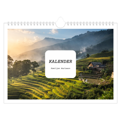 Fotokalender A4 Enkel — Hela historien [omslag]