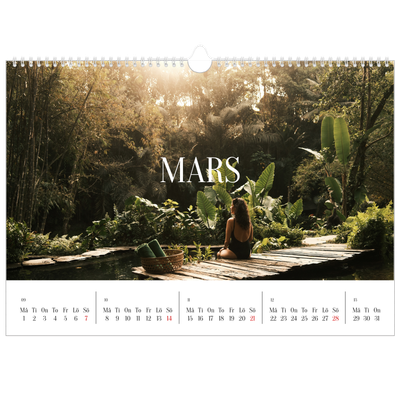 Fotokalender A3 Enkel — Oändlig flykt [Mars]