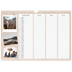 A3 Fotokalender — Planerare i naturlig stil - Familj på 3 [Januari]