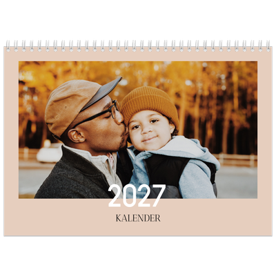 Fotokalender A3 Klassisk (30 x 40 cm) — Överlappande text [omslag]