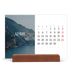 Skrivbordskalender med träställ - Liggande  — Oändlig flykt [April]