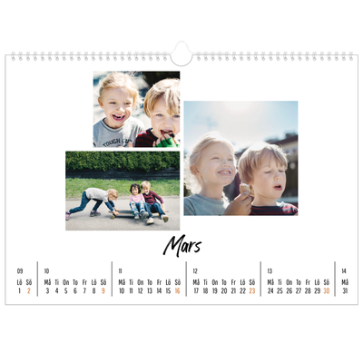 Fotokalender A3 Enkel — Boken om mig [Mars]