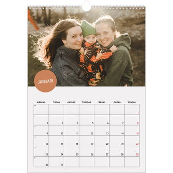Fotokalender A3 Enkel — Fotoklistermärke