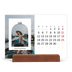 Skrivbordskalender med träställ - Liggande  — Det öppna valvet [April]