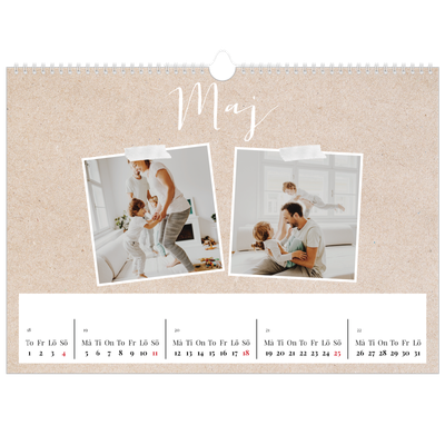 Fotokalender A3 Enkel — Scrapbook kalender [omslag]