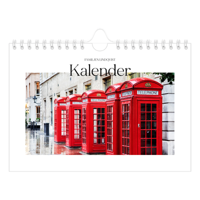 Fotokalender A5 Enkel — Min reseskildring [omslag]