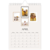 Fotokalender A5 Enkel — Bildvägg [April]