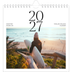 Årskalender kvadratisk — Surfing i solnedgången [omslag]