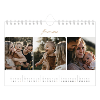 Fotokalender A5 Enkel — Fotolister
