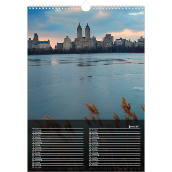 Fotokalender A3 Enkel — Transparent kalender