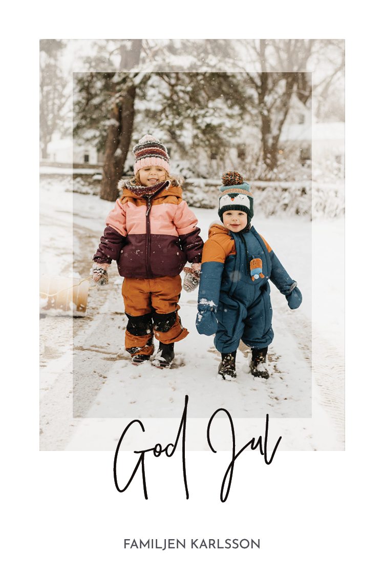 Fotokort — Transparent ram