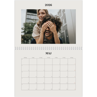 Fotokalender A3 Klassisk (30 x 40 cm) — Simpel och modernt [omslag]