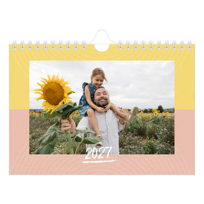 Fotokalender A5 Enkel — Färg och mönster [omslag]