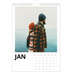 Fotokalender A4 Enkel (20 x 30 cm) — Vit kalender [Januari]