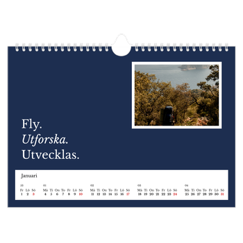 Fotokalender A4 Enkel — Redaktionell Jord