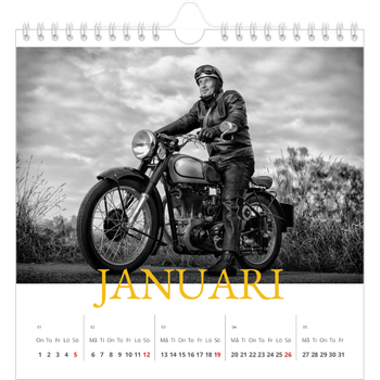 Fotokalender Kvadratisk — Historisk stil
