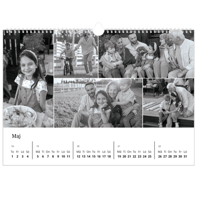 Fotokalender A3 Enkel — Bilder i fokus [omslag]