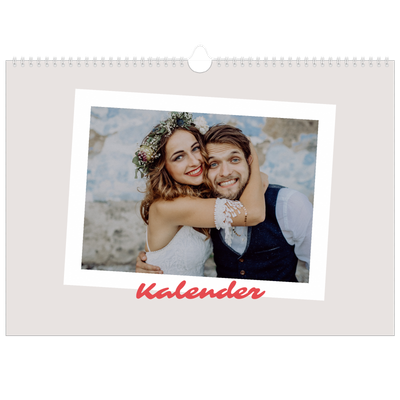 Fotokalender A3 Enkel — Signerad i karmosin [omslag]