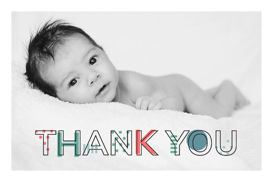 Tack — Mönstrad typografi